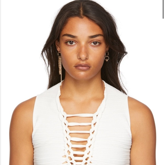 NWT Justine Clenquet Gold & Yellow Jess Earrings-XMAS sale🥳 Price dropped - Picture 3 of 7